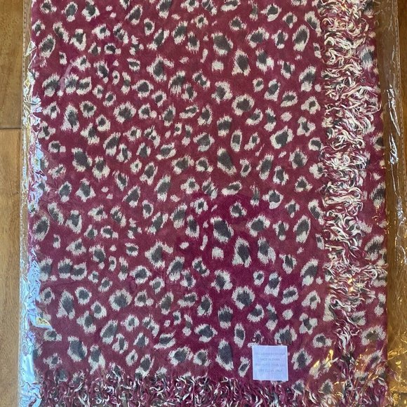 New Authentic Chan Luu Leopard Cheetah Print Cashmere Silk Scarf  Color:… - Picture 6 of 8